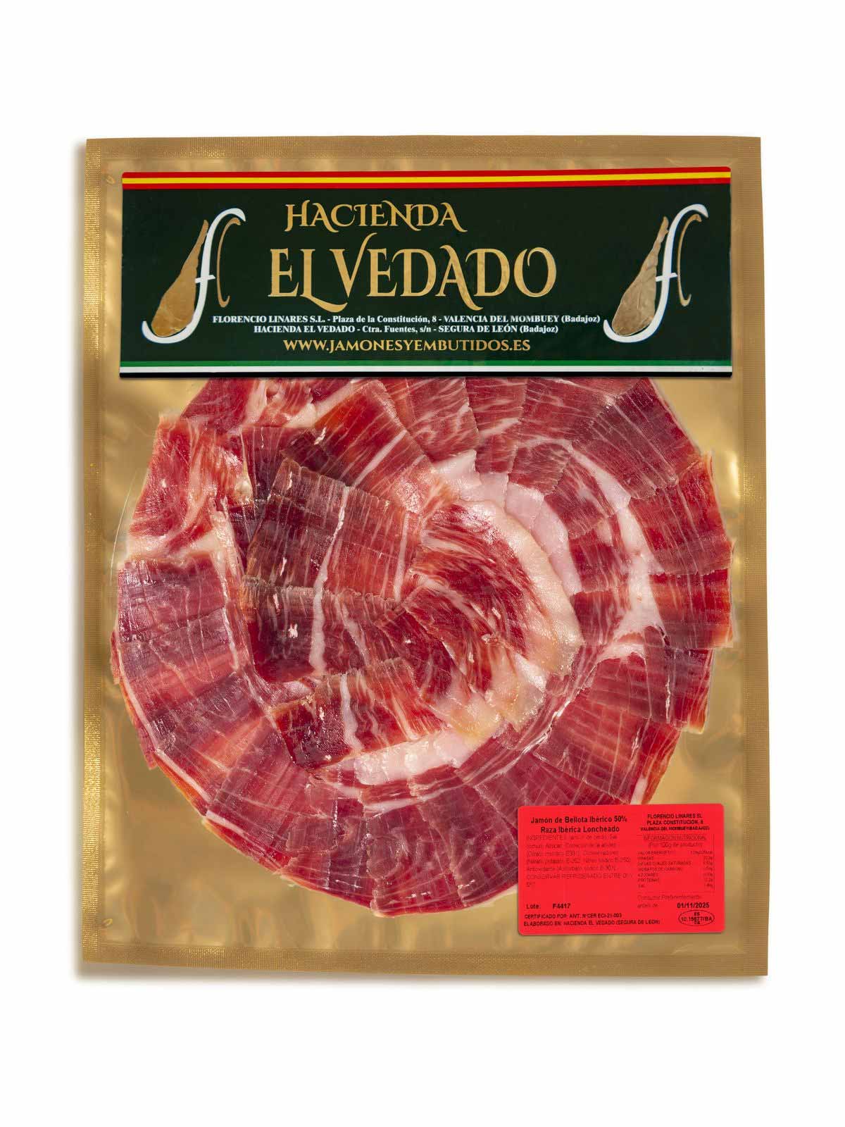 Loncheado de Jamón de Bellota Ibérico 50% Raza Ibérica
