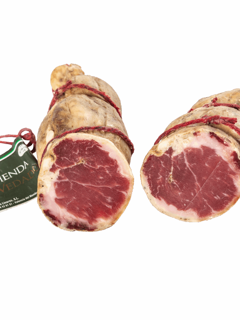 Lomo ibérico artesano en manteca y tela